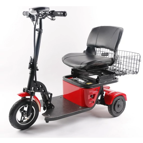 W3S2 Elektromos összecsukható 3 kerekű robogó Piros 500W