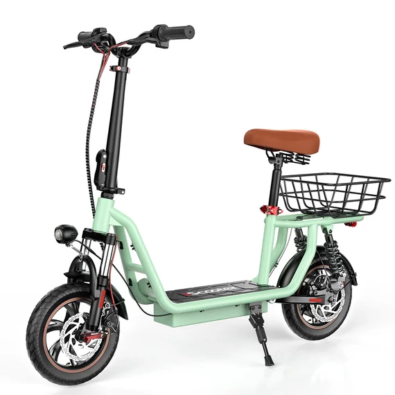 iScooter i12 Green Elektromos Roller Üléssel 500W